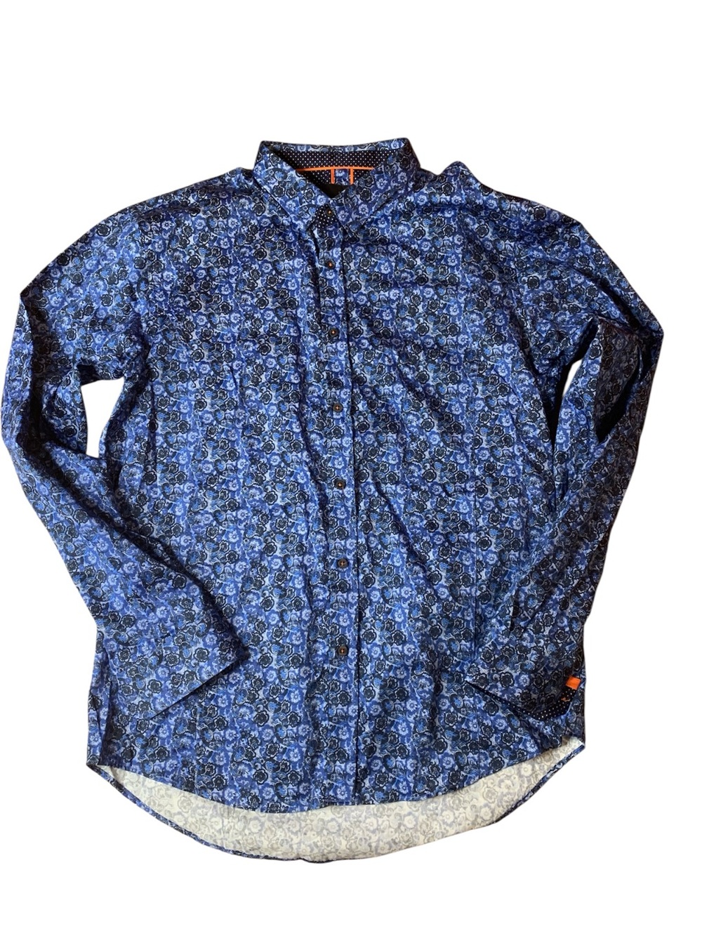 Eight X Premium Slim Fit Floral Button-Down Shirt – Men’s 3XL